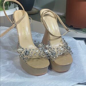 Nude chunky Women's Sandals